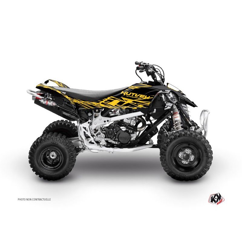 Kit Déco Quad Eraser Can Am DS 650 Jaune Noir (2001-2006)