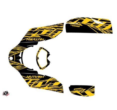 Kit Déco Quad Eraser Can Am DS 650 Jaune Noir (2001-2006)