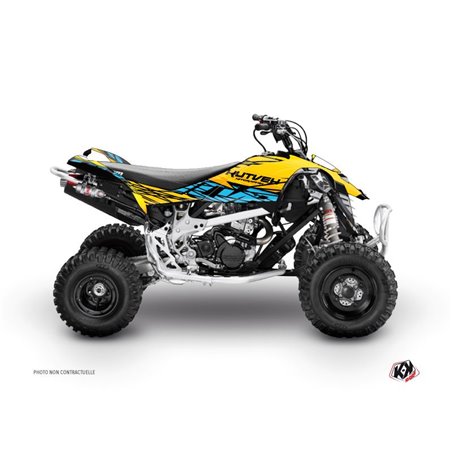 Kit Déco Quad Eraser Can Am DS 650 Jaune Bleu (2001-2006)