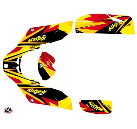 Kit Déco Quad Stage Can Am DS 650 Jaune Rouge (2001-2006)
