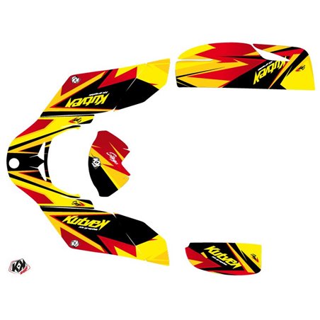 Kit Déco Quad Stage Can Am DS 650 Jaune Rouge (2001-2006)