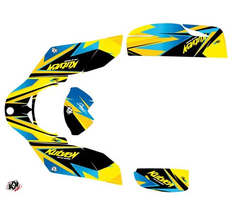 Kit Déco Quad Stage Can Am DS 650 Jaune Bleu (2001-2006)