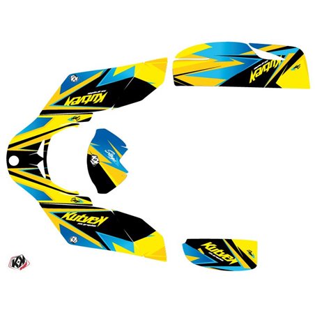 Kit Déco Quad Stage Can Am DS 650 Jaune Bleu (2001-2006)