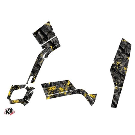 Kit Déco Quad Camo Can Am Outlander 400 XTP Noir Jaune (2004-2009)