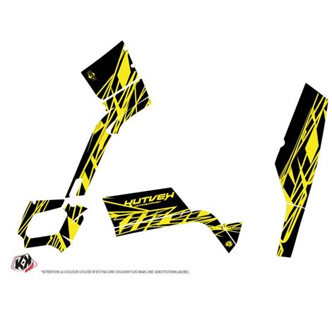 Kit Déco Quad Eraser Fluo Can Am Outlander 400 XTP Jaune (2004-2009)