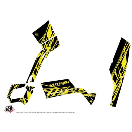 Kit Déco Quad Eraser Fluo Can Am Outlander 400 XTP Jaune (2004-2009)