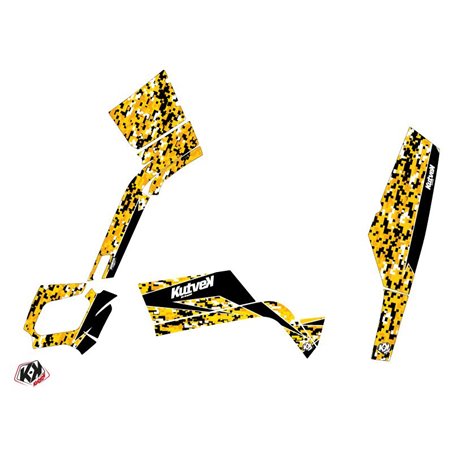 Kit Déco Quad Predator Can Am Outlander 400 XTP Noir Jaune (2004-2009)