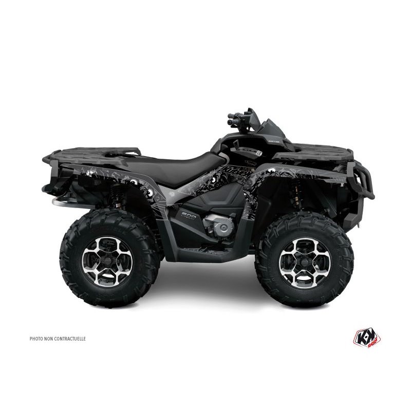 Kit Déco Quad Zombies Dark Can Am Outlander 400 XTP Noir (2004-2009)