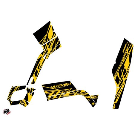 Kit Déco Quad Eraser Can Am Outlander 400 XTP Jaune Noir (2010-2012)