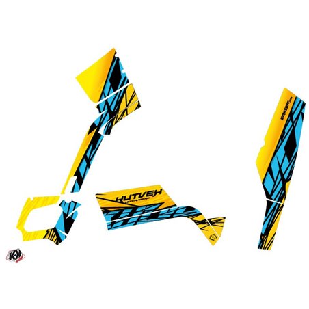 Kit Déco Quad Eraser Can Am Outlander 400 XTP Jaune Bleu (2010-2012)