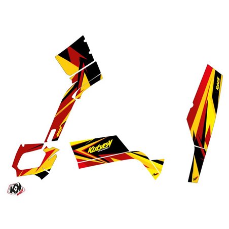 Kit Déco Quad Stage Can Am Outlander 400 XTP Jaune Rouge (2010-2012)