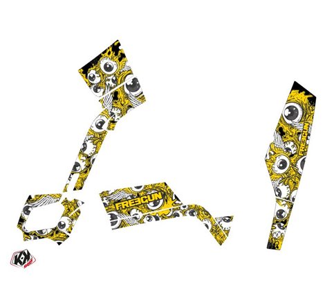Kit Déco Quad Freegun Eyed Can Am Outlander 400 XTP Jaune (2010-2012)