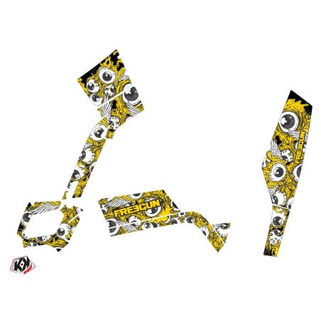 Kit Déco Quad Freegun Eyed Can Am Outlander 400 XTP Jaune (2010-2012)