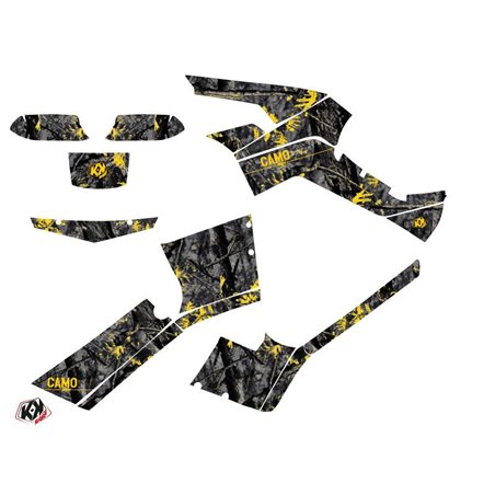 Kit Déco Quad Camo Can Am Outlander 500-650-800 XTP Noir Jaune (2007-2009)