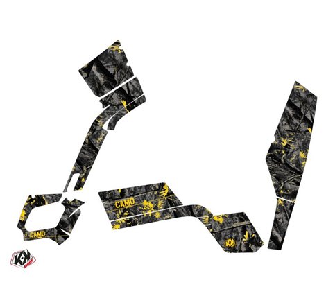 Kit Déco Quad Camo Can Am Outlander 400 MAX Noir Jaune (2010-2014)