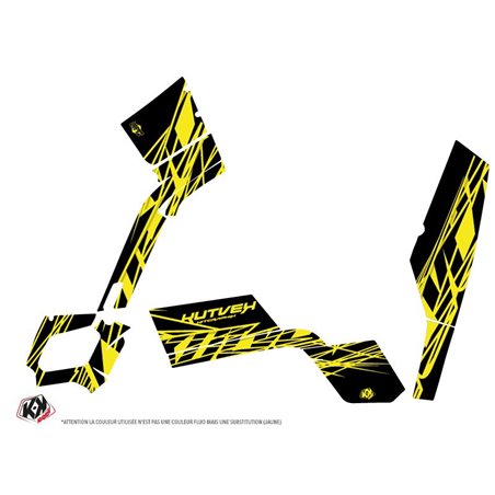 Kit Déco Quad Eraser Fluo Can Am Outlander 400 MAX Jaune (2010-2014)