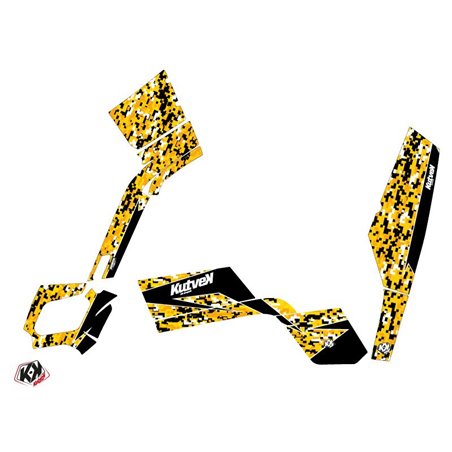 Kit Déco Quad Predator Can Am Outlander 400 MAX Noir Jaune (2010-2014)