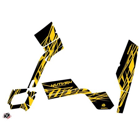 Kit Déco Quad Eraser Can Am Outlander 400 MAX Jaune Noir (2010-2014)