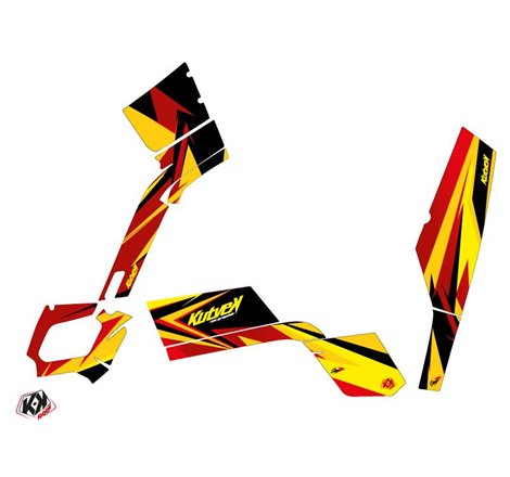 Kit Déco Quad Stage Can Am Outlander 400 MAX Jaune Rouge (2010-2014)