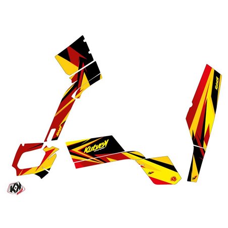 Kit Déco Quad Stage Can Am Outlander 400 MAX Jaune Rouge (2010-2014)