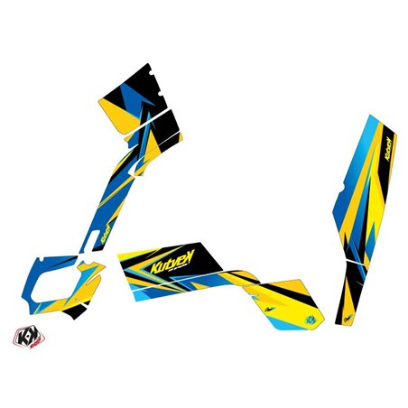Kit Déco Quad Stage Can Am Outlander 400 MAX Jaune Bleu (2010-2014)