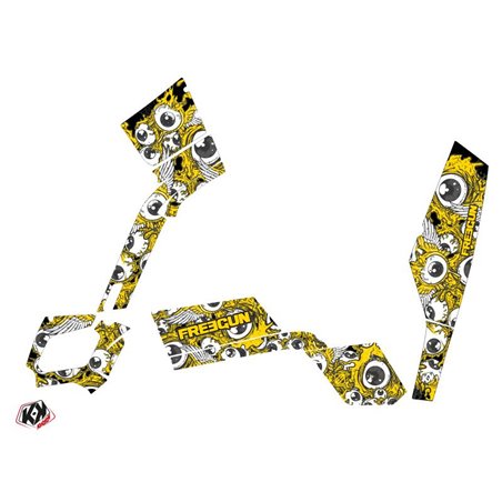 Kit Déco Quad Freegun Eyed Can Am Outlander 400 MAX Jaune (2010-2014)