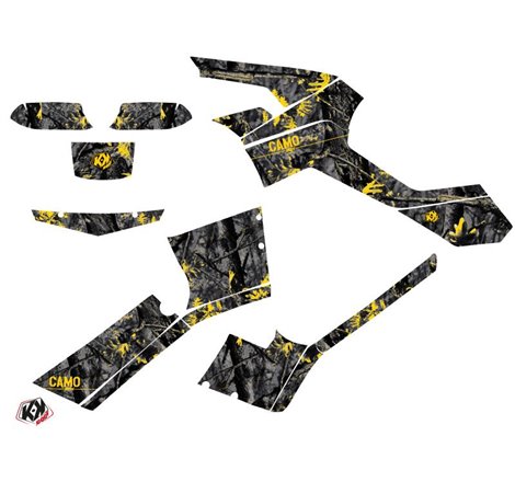 Kit Déco Quad Camo Can Am Outlander 500-650-800 MAX Noir Jaune (2007-2009)