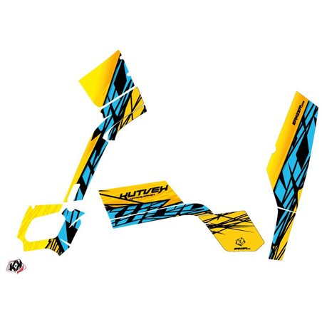 Kit Déco Quad Eraser Can Am Outlander 500-650-800 MAX Jaune Bleu (2010-2012)