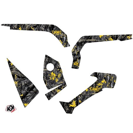 Kit Déco Quad Camo Can Am Outlander 1000 Noir Jaune (2012-2015)