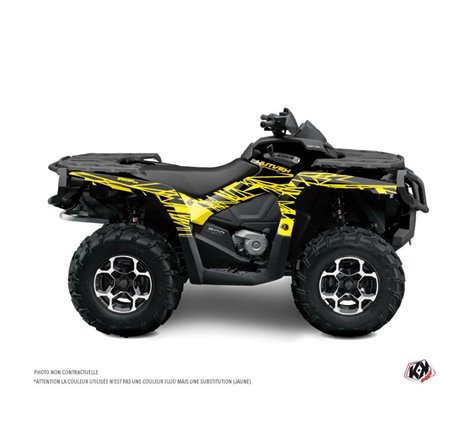 Kit Déco Quad Eraser Fluo Can Am Outlander 1000 Jaune (2012-2015)