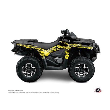 Kit Déco Quad Eraser Fluo Can Am Outlander 1000 Jaune (2012-2015)