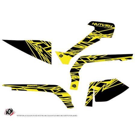 Kit Déco Quad Eraser Fluo Can Am Outlander 1000 Jaune (2012-2015)