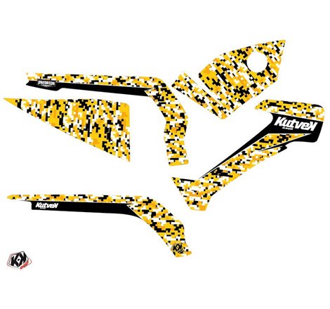 Kit Déco Quad Predator Can Am Outlander 1000 Noir Jaune (2012-2015)