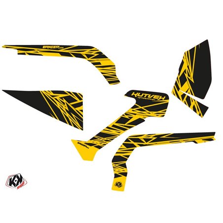 Kit Déco Quad Eraser Can Am Outlander 1000 Jaune Noir (2012-2015)