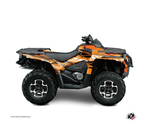 Kit Déco Quad Eraser Can Am Outlander 1000 Orange Noir (2012-2015)