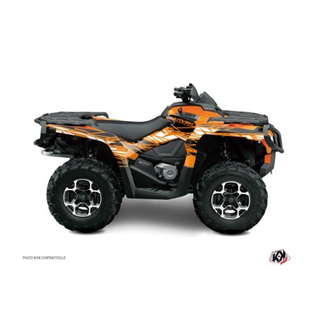 Kit Déco Quad Eraser Can Am Outlander 1000 Orange Noir (2012-2015)