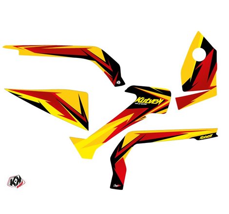 Kit Déco Quad Stage Can Am Outlander 1000 Jaune Rouge (2012-2015)