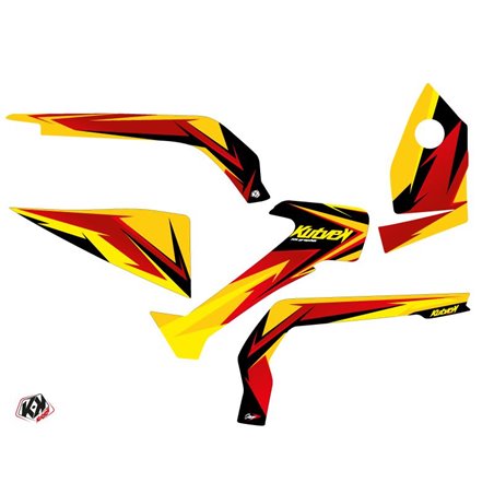 Kit Déco Quad Stage Can Am Outlander 1000 Jaune Rouge (2012-2015)