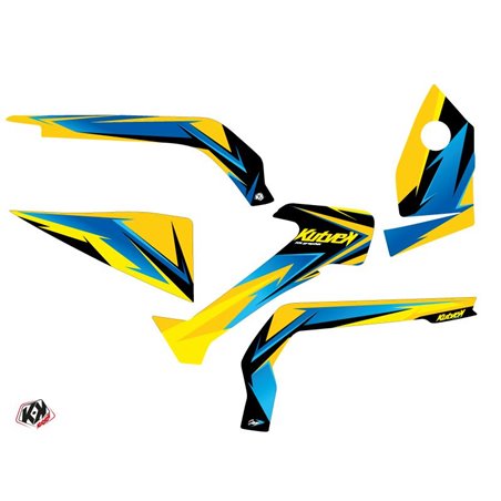 Kit Déco Quad Stage Can Am Outlander 1000 Jaune Bleu (2012-2015)