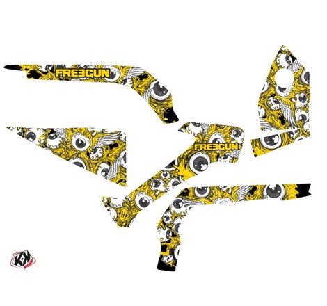 Kit Déco Quad Freegun Eyed Can Am Outlander 1000 Jaune (2012-2015)