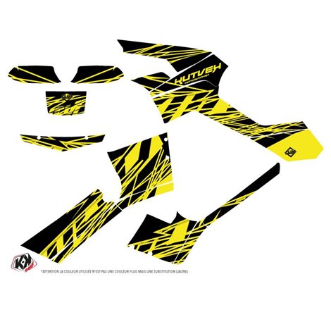 Kit Déco Quad Eraser Fluo Can Am Outlander 500-650-800 MAX Jaune (2013-2015)