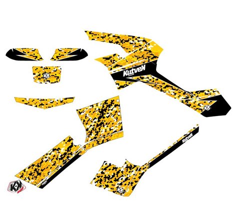 Kit Déco Quad Predator Can Am Outlander 500-650-800 MAX Noir Jaune (2013-2015)