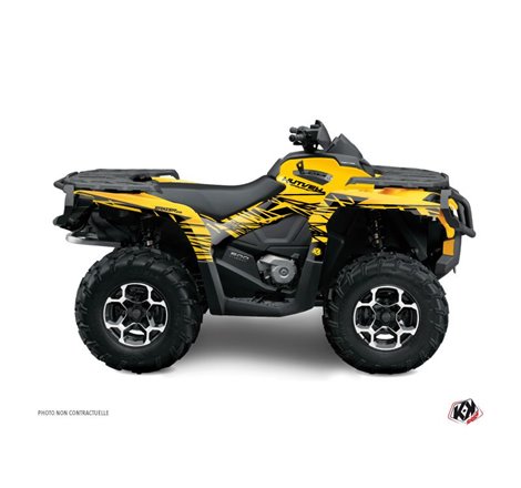 Kit Déco Quad Eraser Can Am Outlander 500-650-800 MAX Jaune (2013-2015)