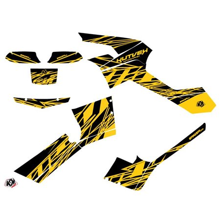 Kit Déco Quad Eraser Can Am Outlander 500-650-800 MAX Jaune Noir (2013-2015)
