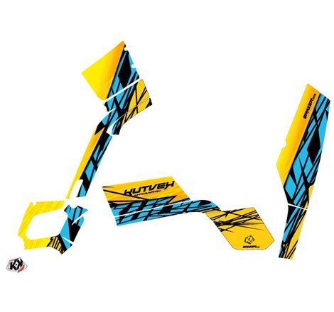 Kit Déco Quad Eraser Can Am Outlander 500-650-800 MAX Jaune Bleu (2013-2015)