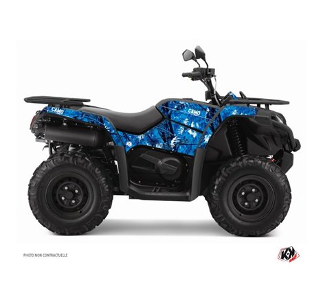 Kit Déco Quad Camo CF MOTO CFORCE 450 S Bleu (2015-2023)