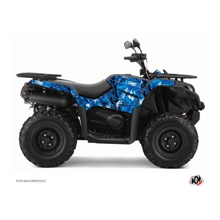 Kit Déco Quad Camo CF MOTO CFORCE 450 S Bleu (2015-2023)