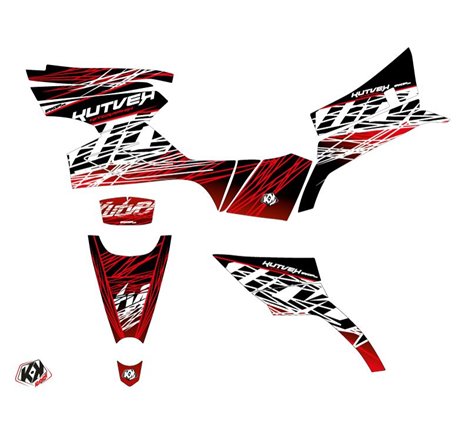 Kit Déco Quad Eraser CF MOTO CFORCE 450 S Rouge Blanc (2015-2023)