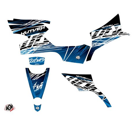 Kit Déco Quad Eraser CF MOTO CFORCE 450 S Bleu Noir (2015-2023)