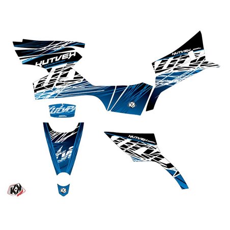 Kit Déco Quad Eraser CF MOTO CFORCE 450 S Bleu Noir (2015-2023)
